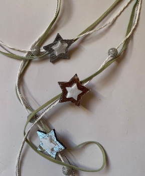 Band Delia, mit Stern grün-silber